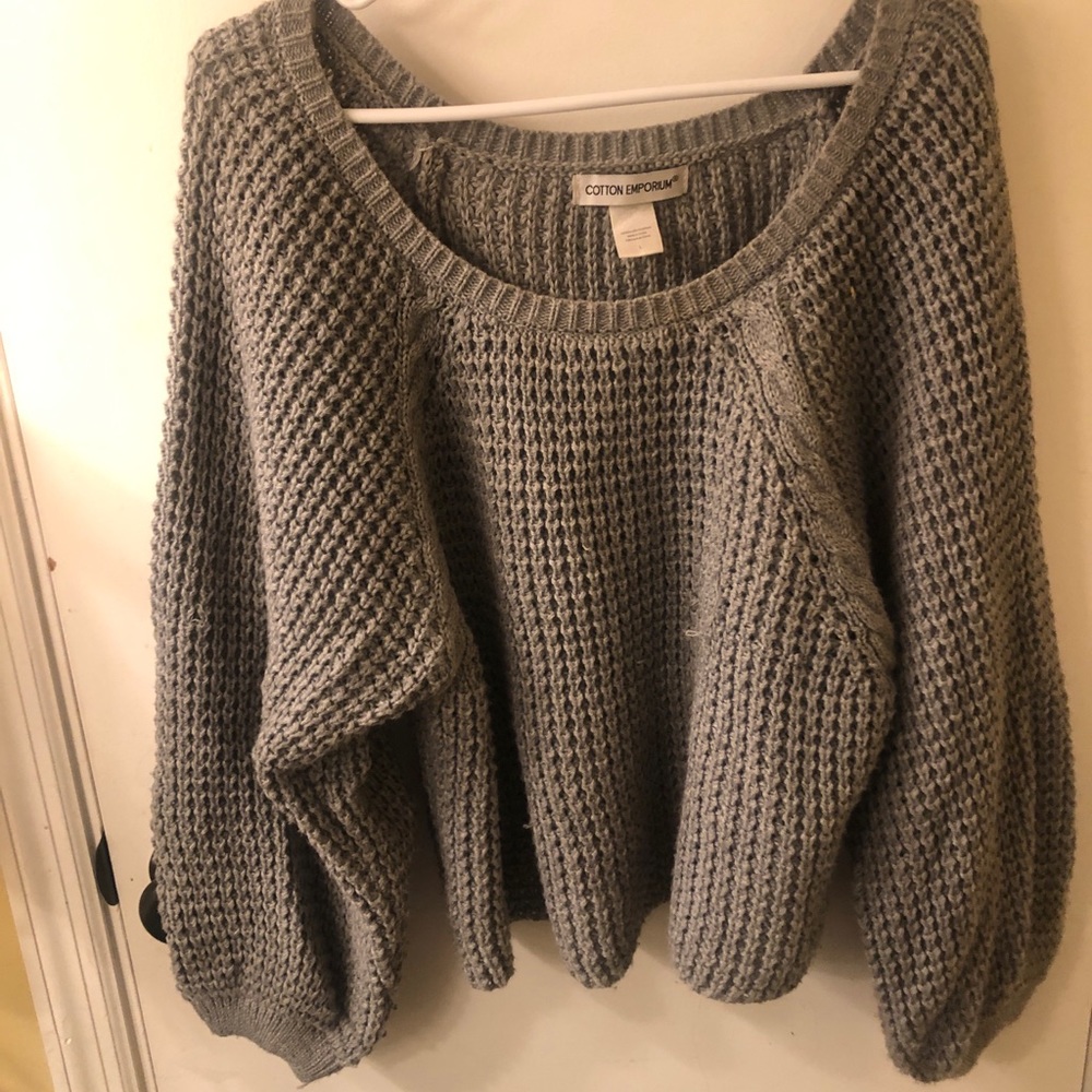 Chunky grey sweater